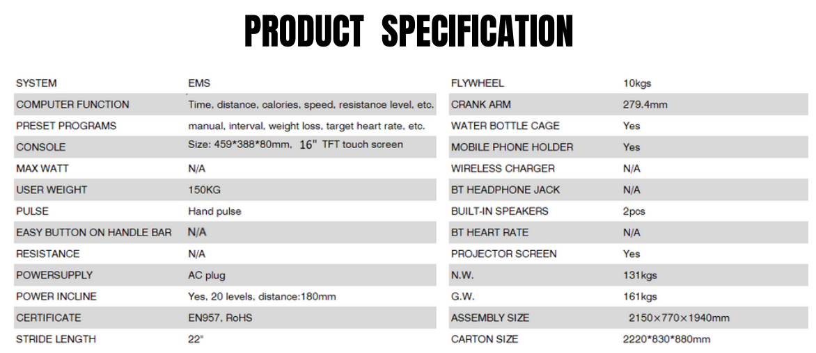E12-V6 Specs